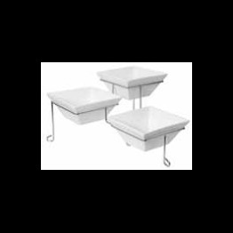 Triple Square Plate Stand 3 X 172mm/120/180/240. Min Order Qty=1